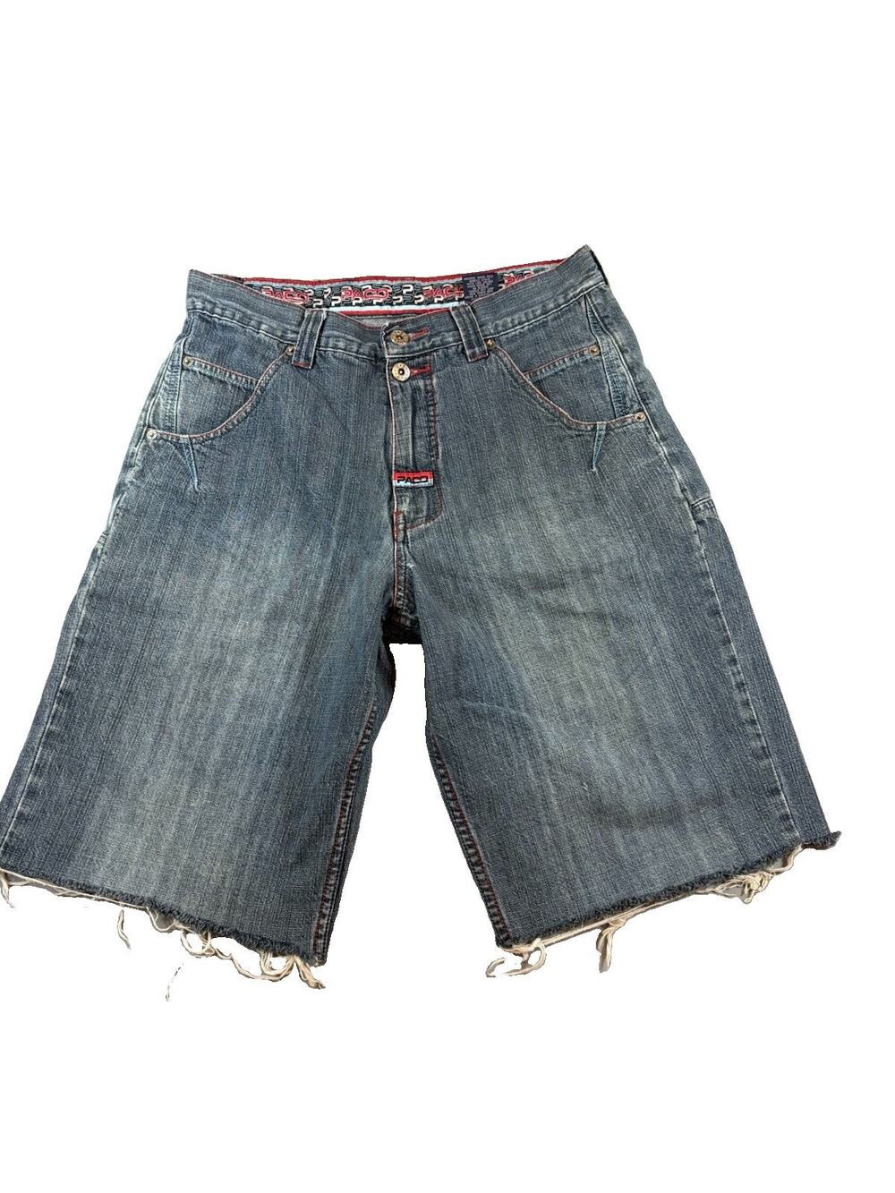 Vintage Paco Jeans Jorts Mens 32 Baggy Denim Shorts Y2K Hip Hop Skater Cut Off